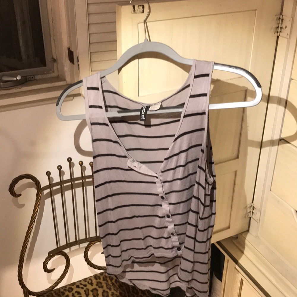 Striped Tank Crop Top